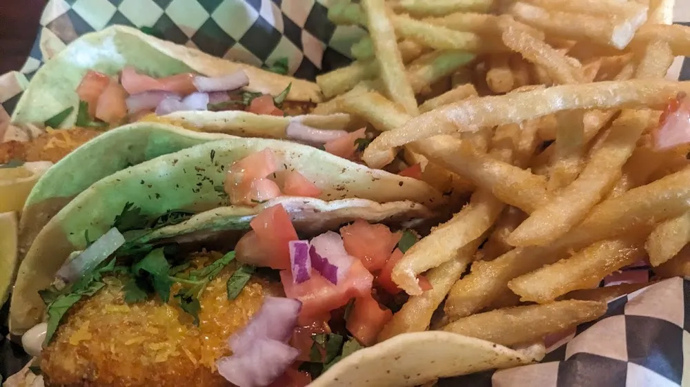 Fish Tacos and Fries